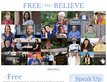 Tablet Screenshot of freetobelieve.com